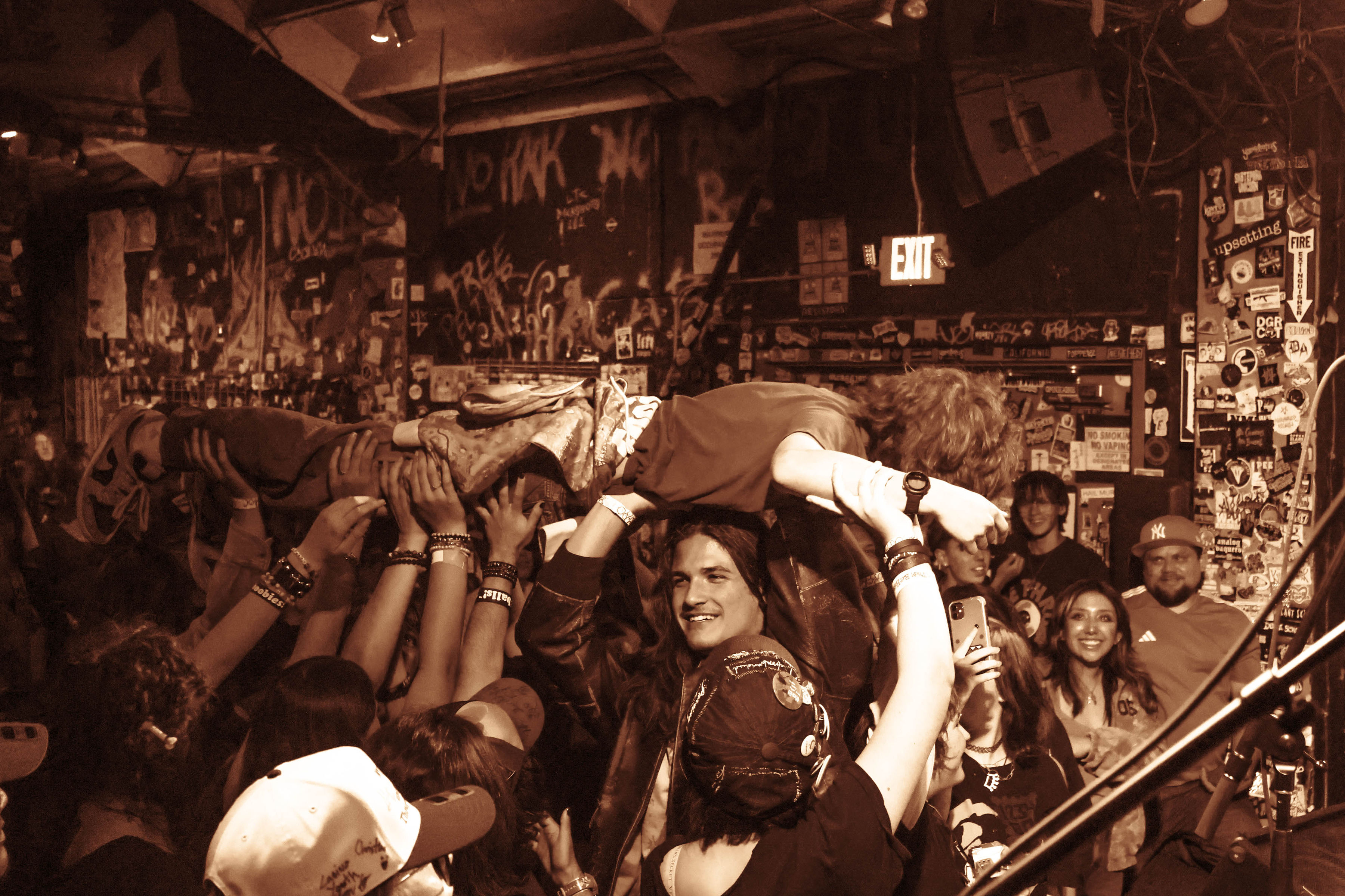 Crowd surfing